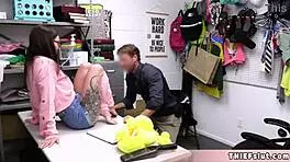 Caught Stealing Clothes! Cute Teacher Pays with Blowjob and Doggystyle!