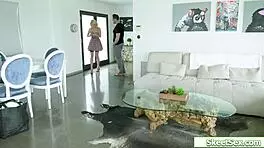 I watch petite teen get assfucked by her visitor