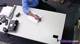 Petite Teen 18+ Hard Fucked By Fit Cop In Office.