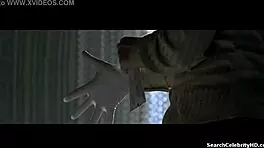 i'm outi maenpaa, topless with big tits, giving blowjob to ria kataja