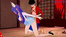 ulti and ms valentine fuck monkey d luffy in intense one piece hentai creampie