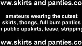 You can peek up my skirt while I cook dinner