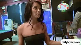 two brunettes suck and fuck for cash.