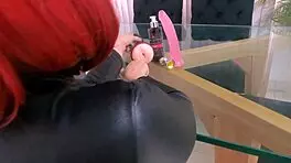 Oiled Perfect Ass Bent Over For Doggystyle Penetration And Creampie.