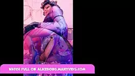 widowmaker fuck anal with toys cosplay overwatch alicebong