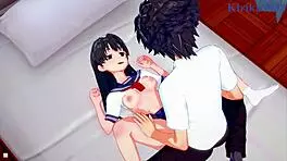 Ruiko Saten, Misaki Shokuhou, Toma Kamijo Wild Hentai Sex