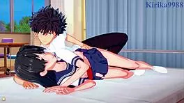 Ruiko Saten, Misaki Shokuhou, Toma Kamijo Wild Hentai Sex