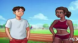 Summertimesaga - banging hot anime chick in episode 3 9