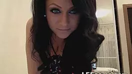 i'm watching this young brunette with a perfect body masturbate on webcam