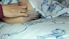 old man licks keke's shaved pussy and ass