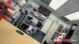 teen blows director's big black cock before hard drilling