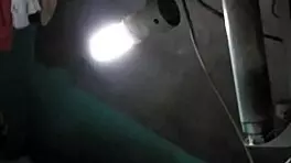 big boobs young mom bathing in the shower