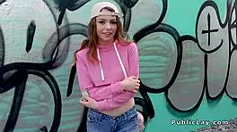 teen hooks up with huge dick for cash in public alley. it’s raw and risky!