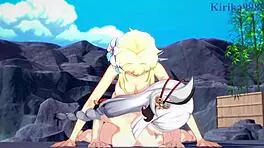 Shenhe And Lumine And Miko Yae And Raiden Shogun Intense Futanari Sex - Genshin Impact Hentai