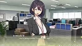 Watch Summer Clover get fired for that huge cock in harem hentai!