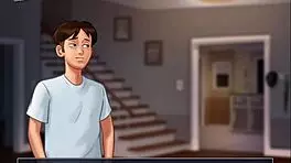 Watching Sexy Jamie Bathe In Summertime Saga 4