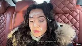 Risky car encounter with massive facial finish