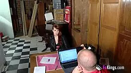 This shy redhead teen 18+ teases,