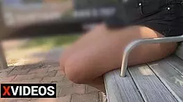 Homeless european slut offers shaved pussy for shelter!