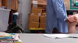 Skinny Teen Thief Propitiates Lp Officer