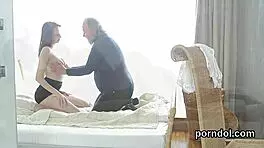 damn, this sensual girl got nailed hard by her senior teacher