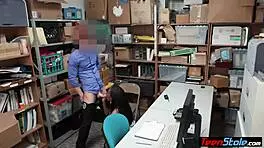 Big Boobed Ebony Teen Thief Gets Fucked On Cctv By Lp Officer