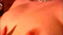 Fun brunette goth teen flashes pierced big tits on webcam