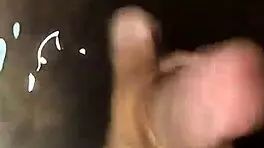 Shemale Solo Cums Inside Pool with Big Cock Outdoor Cumshot Action