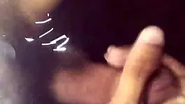 Shemale Solo Cums Inside Pool with Big Cock Outdoor Cumshot Action