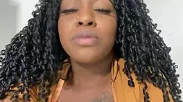 Latina teen 18+ gives hot jerk-off instructions with juicy squirt