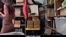 Lily Adams Conceals Merchandise From Pervcop