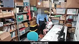 instead of calling the cops, the guard fucks the teen 18+ for freedom?