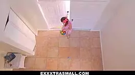 Petite Teenager in Facial Scene