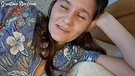 You loving russian girlfriend is waking you up by sucking your dick asmr