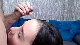 Stepsisters Share Cock for Double Facial Fun