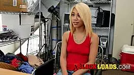 Tiny teen gets tight pussy pounded by big black cock 😏
