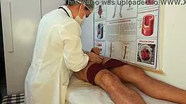 i get erection when nurse touches me in hospital uniform, deepthroat blowjob