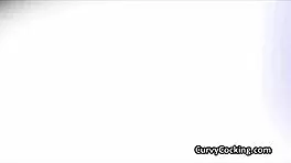 Let him watch the game while I ride your big cock, teen brunette with big tits.