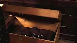 Curvy lesbian teen slaves fight for mistress's panties