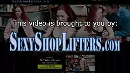 The teenage shoplifter with tattoos gets caught and rides in the shop.