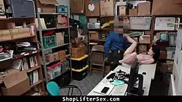 i cought the teen shoplifte and fuked her