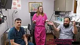 Cheerleader TYLER LYNN gets a SPORTS PHYSICAL behind the scenes