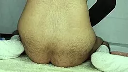shoving huge 8 cm cock toy and tentie in my tight ass