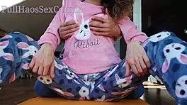 stepdaddy's teasing this asian teen 18+ with small 18+ tits, just 18 yo. then, he masturbates her tight pussy like crazy.