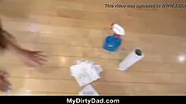 Stepdad Bangs Camgirl Stepdaughter With Oral And Cumshot