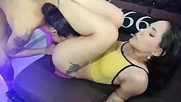 Stepsister fucked while on phone?