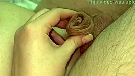tiny uncut cock fills my mouth with thick hot cum, wow