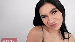Delilah dagger feels intense emotions during casting and creampie as tiny former gymnast