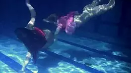 Lilia Mihalkova and Natalia Kupalka dive into intense underwater lesbian action