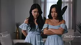 what’s with twin lulu chu and kimmy kimm tempting charles dera?